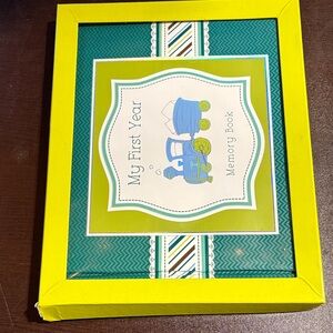 Yellow and Green My First Year Memory Book